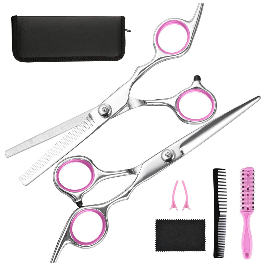 Scharfe Edelstahl Haarschere für präzise Haarschnitte. Profi-Friseurschere für Haarstyling & Haarpflege.