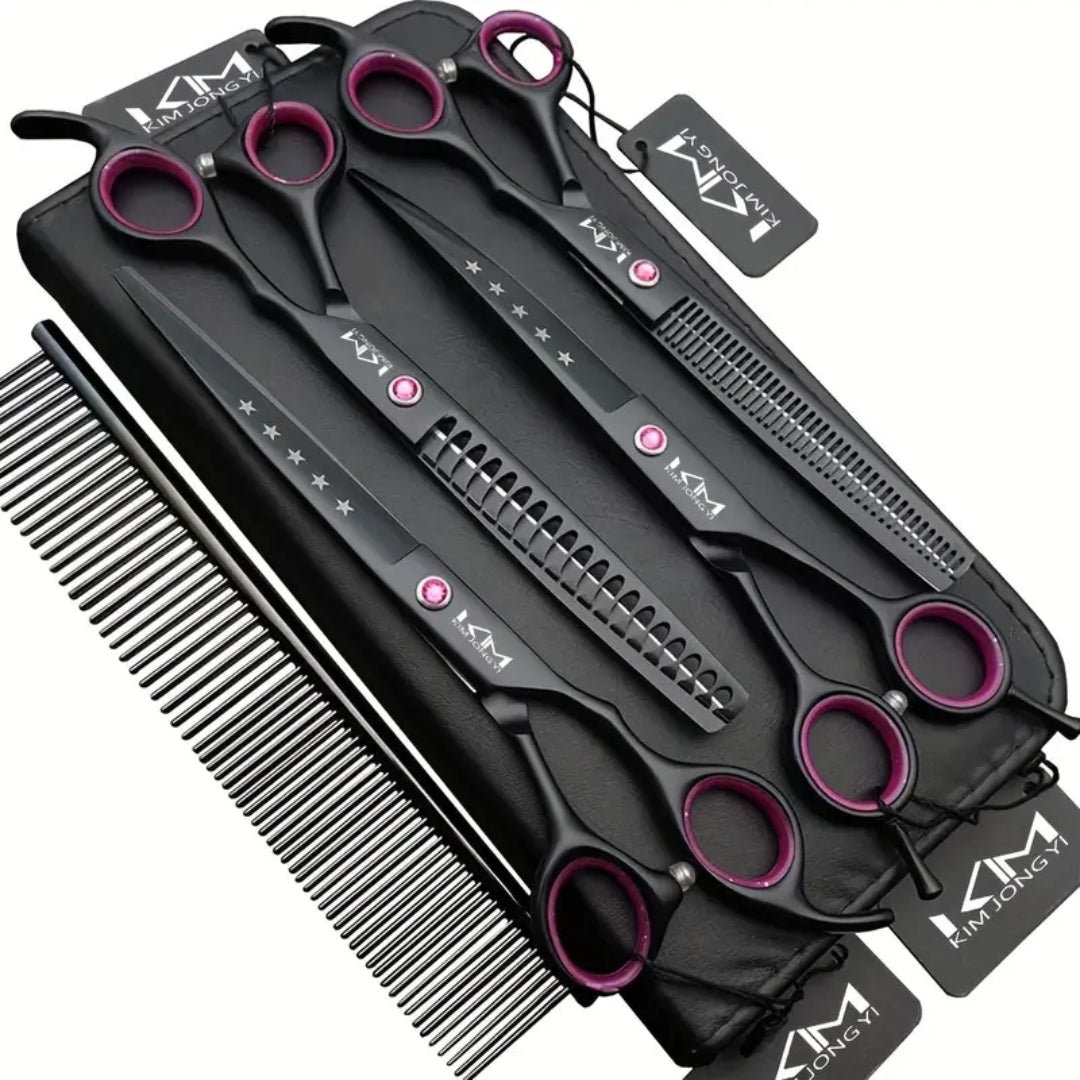 Professionelles Hundescherm-Set für effiziente Fellpflege. Ideal für präzises Grooming und Tierpflege.