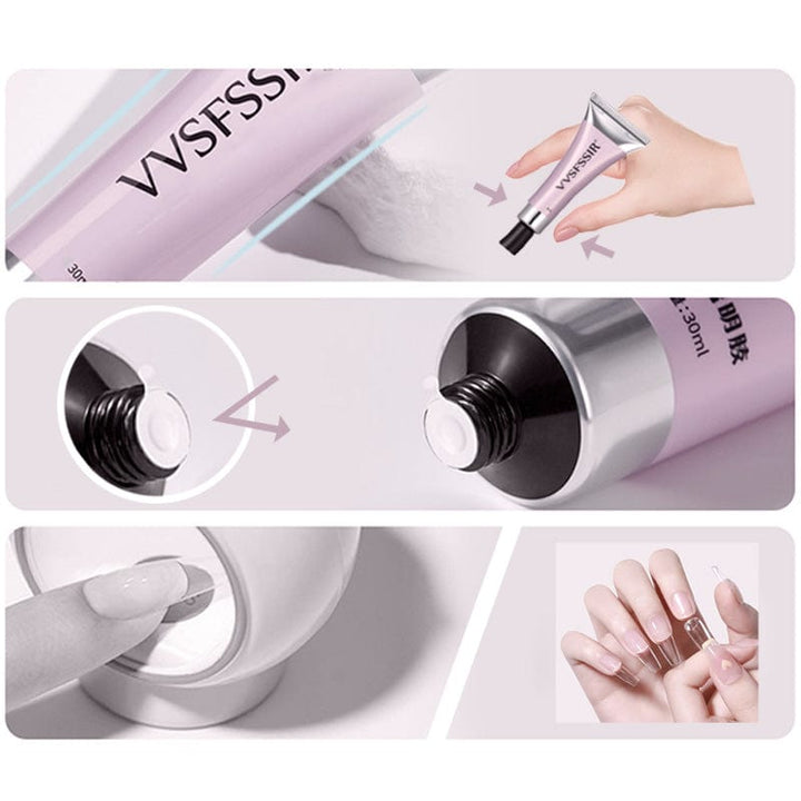 Professionelles Nagelkleber Gel; sicherer Halt für Press-On-Nägel & Nageldesign, für makellose Maniküre zu Hause.
