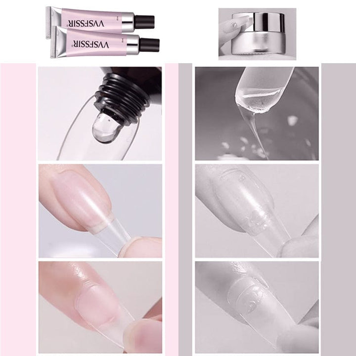 Hochwertiges Nagelkleber Gel für extra starken Halt von Press-On-Nägeln; ideal für dauerhaftes Nageldesign.