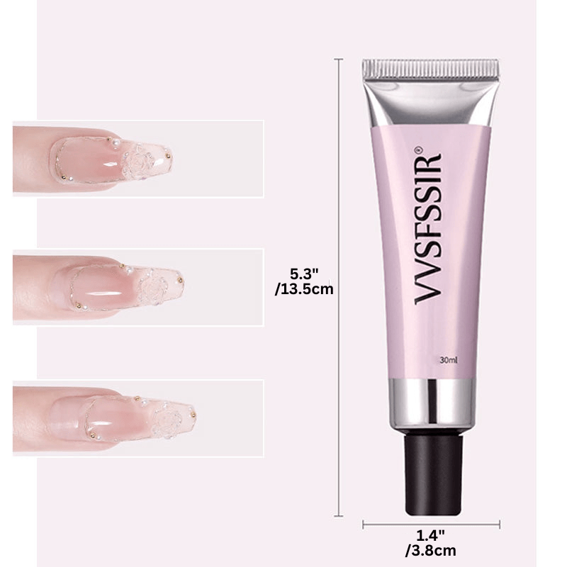 Langlebiges Nagelkleber Gel für Press-On-Nägel; kreiert professionelles Nageldesign mit starkem, zuverlässigem Halt.