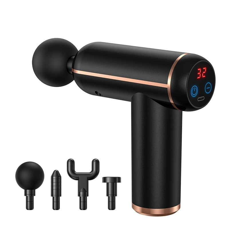 Profi-Massagepistole für Tiefenmuskelentspannung, Erholung & Schmerzlinderung nach Sport & Fitness. Unisex Gerät.