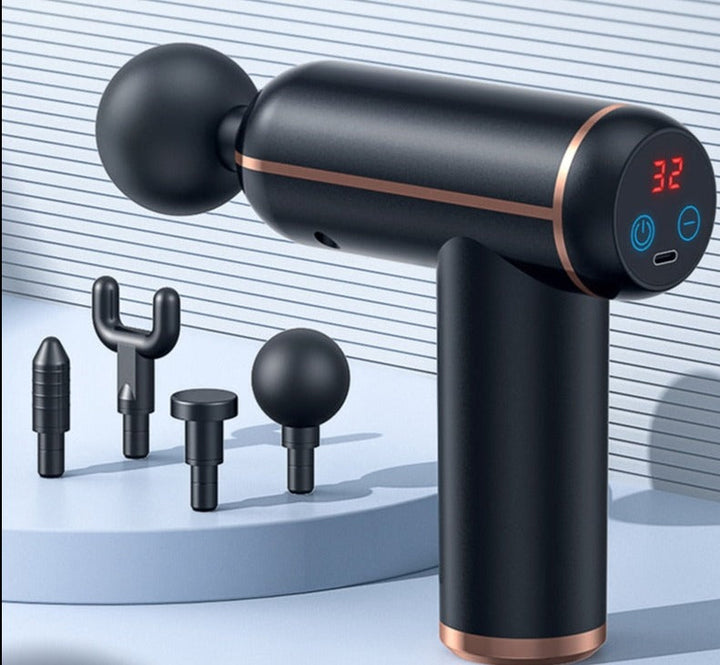 Ergonomische Massagepistole zur effektiven Tiefenmassage, perfekt für Sportler, Fitness & Wellness. Schnelle Muskelentspannung.