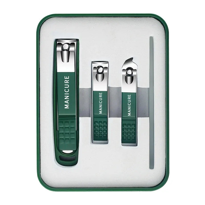 Ergonomisches Nagelpflege-Set für Maniküre & Pediküre. Scharfe Nagelknipser aus rostfreiem Edelstahl.
