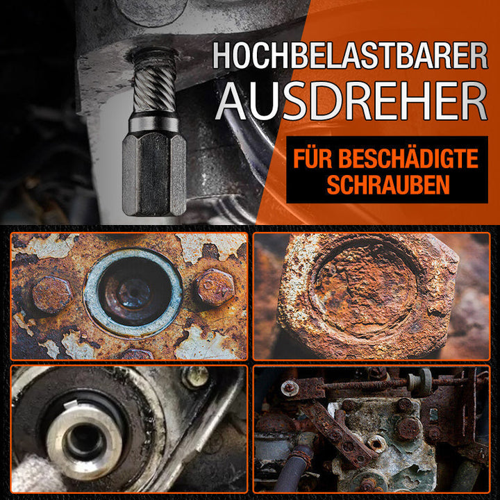 Kompaktes 5-teiliges Schrauben- und Bolzenausdreher Set für schnelle Reparaturen in Heim & Werkstatt. Robustes Werkzeug.