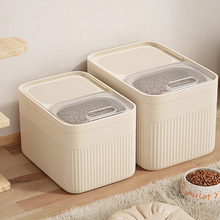 Luftdichter PureGuard™ Futterbehälter bewahrt Tierfutter frisch & trocken. Ideal für Hunde- & Katzenfutter-Aufbewahrung.