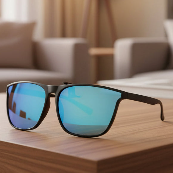 Quickshade Clip-On Sonnenbrille für Damen & Herren, polarisiert, UV-Schutz für blendfreies Sehen.