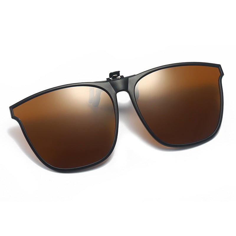Bequeme Quickshade Clip-On Sonnenbrille, polarisiert, gewährleistet ganztägigen Augenschutz, unisex.