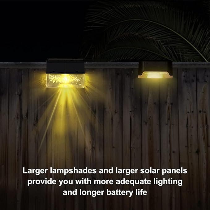 Robuste Solar-Gartenlichter für Treppen und Geländer. Warmweiße Stufenleuchten & farbwechselnde Wegbeleuchtung.