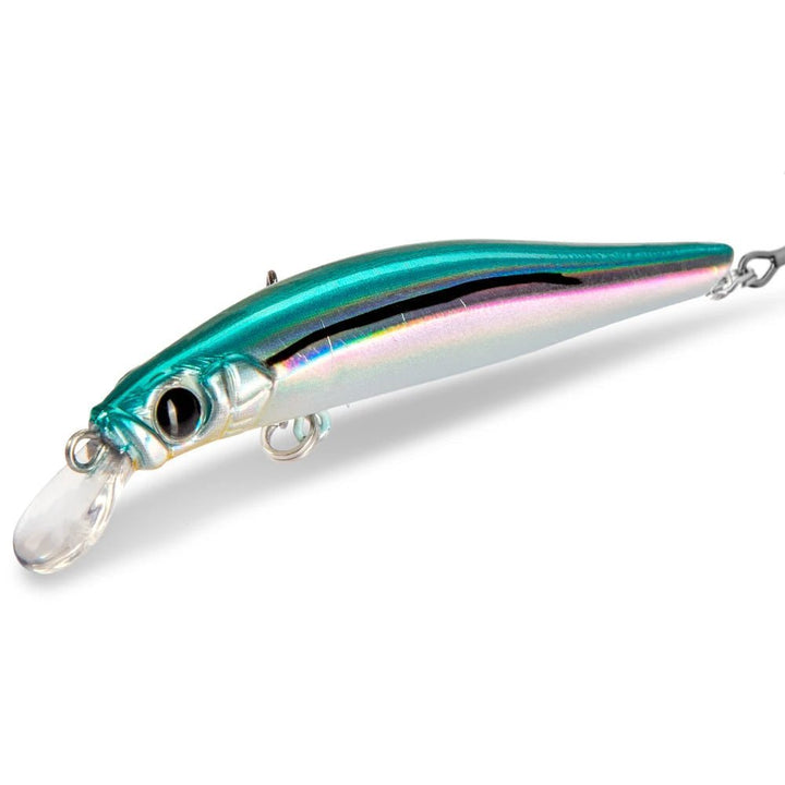 R-TWITCH Wobbler von oben gesehen; schlankes Design und realistische Form für optimales Spinnfischen auf Raubfisch.