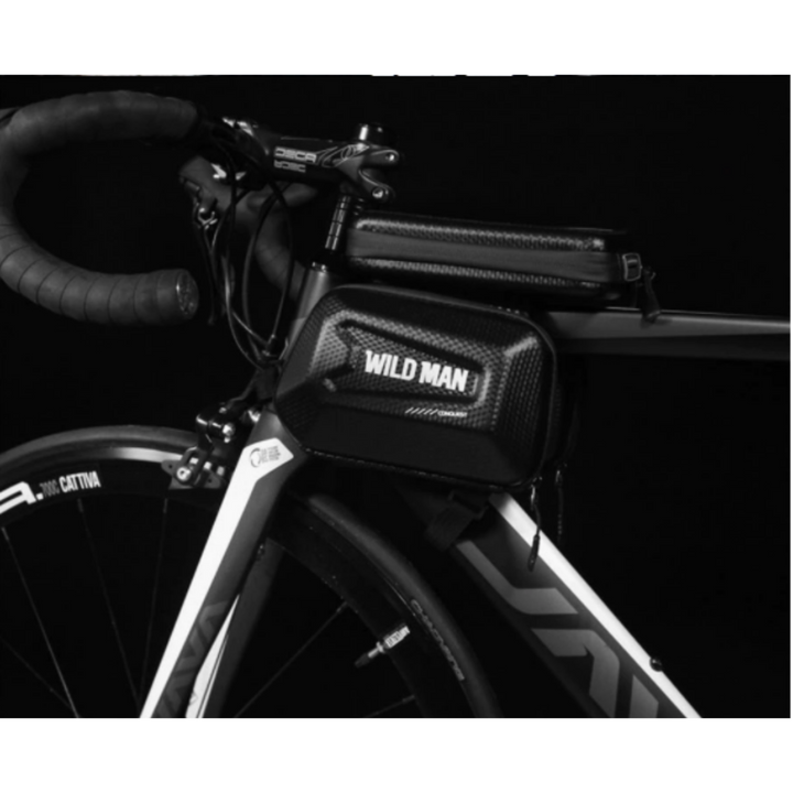 Fahrrad Rahmentasche m. transparentem Smartphonefach. Touchscreen bedienbar f. Navigation. Optimal f. Pendler.