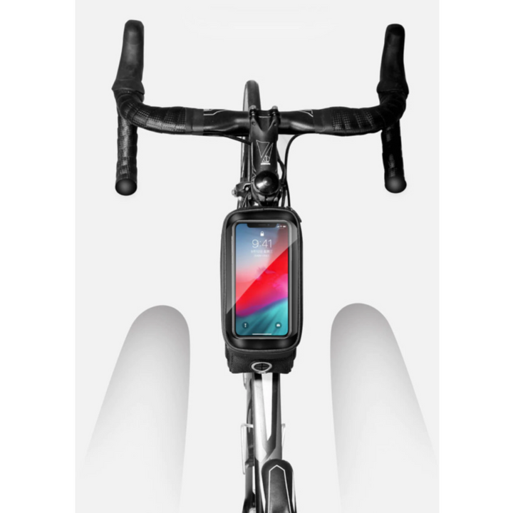 Schlanke Fahrrad Rahmentasche am Fahrrad, aerodynamisches Design. Passt perfekt am Rahmen. Ideal f. Bikepacking.