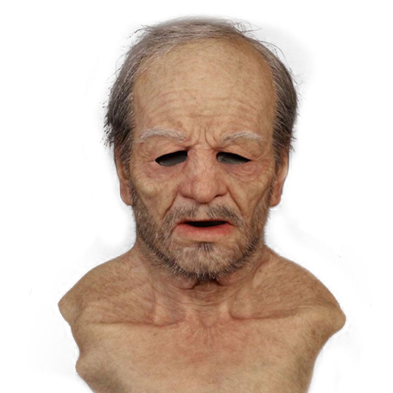 Unheimliche Erwachsenen Gruselmaske, atmungsaktiv & perfekt für Halloween. Sehr realistisch.