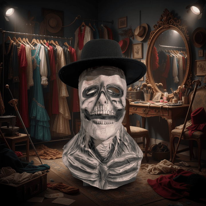 Detaillierte Unisex-Skelettmaske, perfekt für Halloween-Horror & Cosplay-Events.