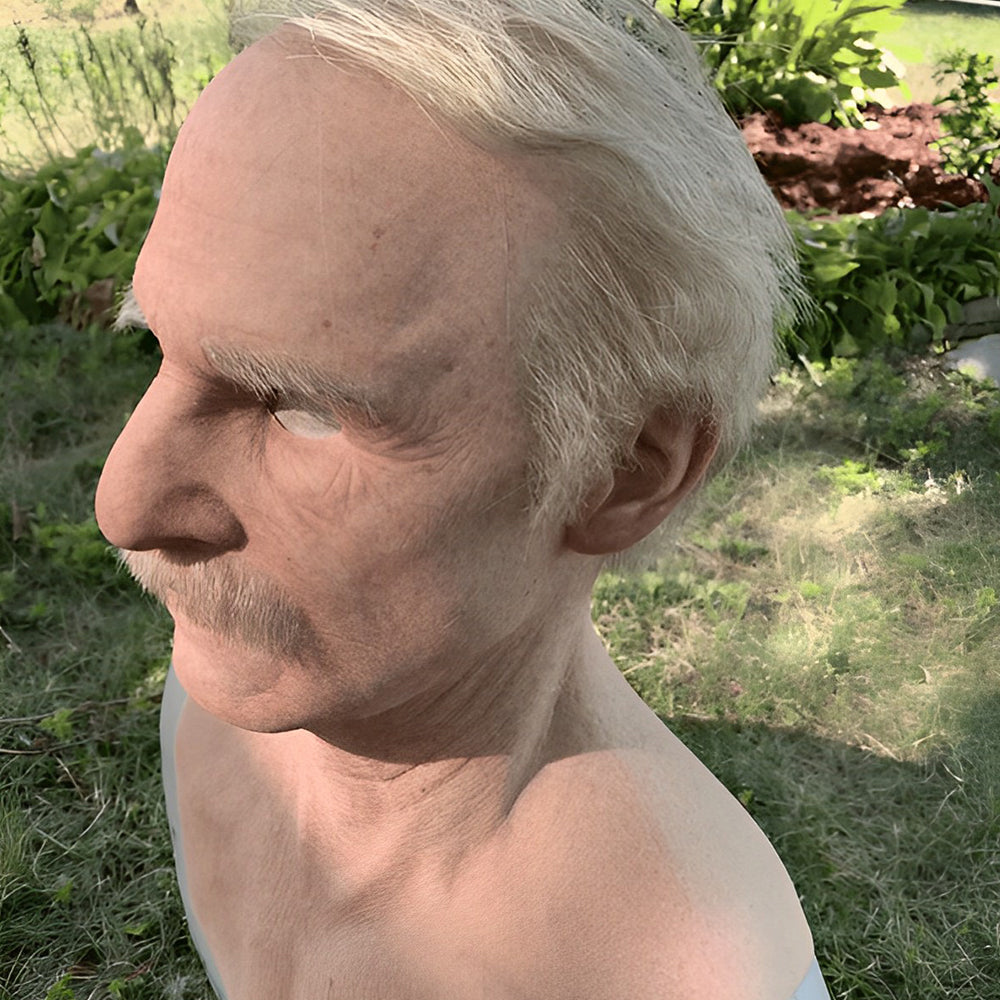 Gruselmaske für Erwachsene: Realistische Vollkopfmaske, perfekt für Halloween, Events & Theater.