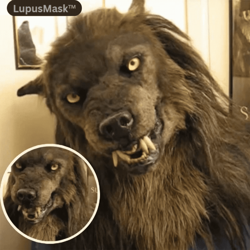 Gruselige Werwolf Maske für Erwachsene. Perfekt für Halloween, Karneval & Horror-Mottopartys. Komfortabel aus Silikon.