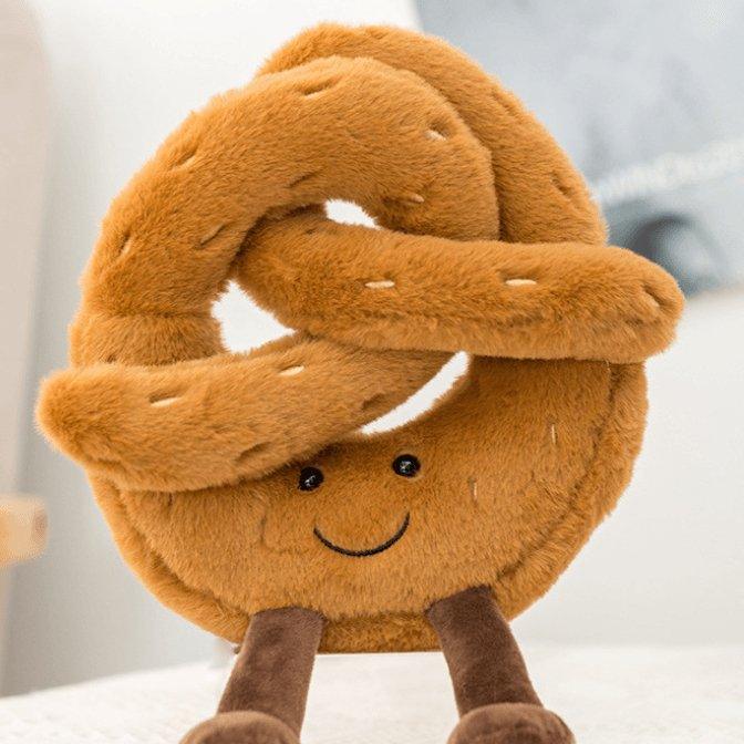 Realistisches Brot Plüschkissen, weich und gemütlich. Perfekte Bäckerei Dekoration für Ihr Zuhause.