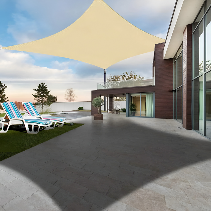 Sonnensegel rechteckig, wasserdicht & UV-Schutz bietet idealen Schatten für Garten & Terrasse.