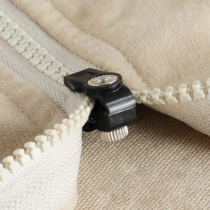 Praktisches Reißverschluss Reparatur Set mit Schiebern und Werkzeug für universelle DIY-Fixes an Kleidung und Taschen.