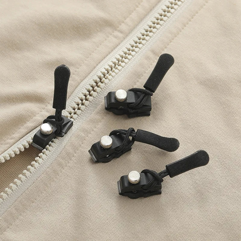 Einfaches Reißverschluss Reparatur Kit für schnelle DIY-Fixes an Kleidung, Jacken und Taschen; universal einsetzbar.