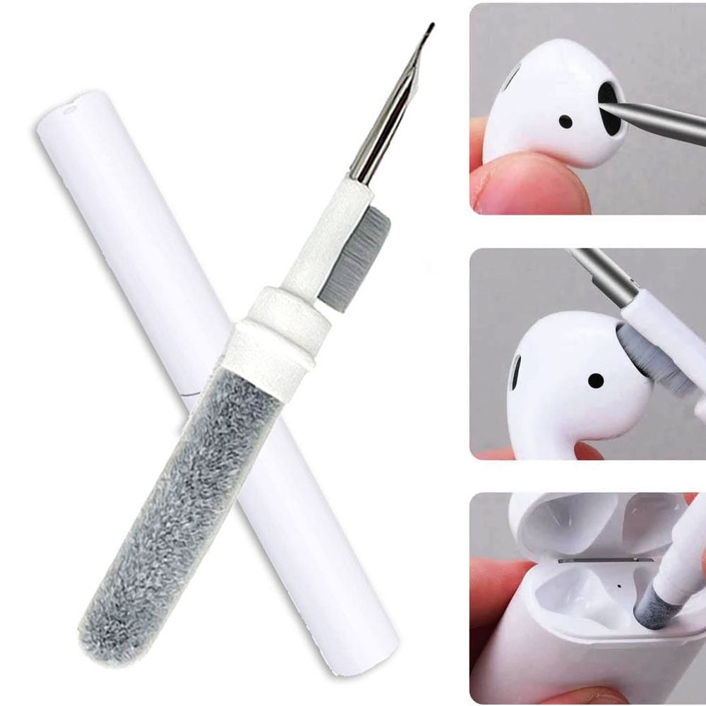Reinigungsset für Kopfhörer und AirPods: Bürsten, Stifte & Tücher zur gründlichen Ohrhörer-Hygiene & Elektronik-Pflege.