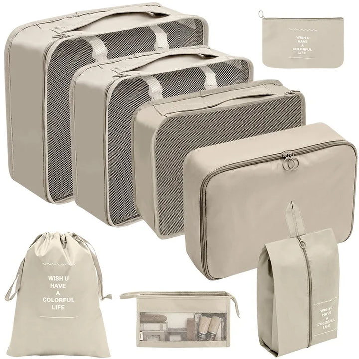 Reise-Set aus atmungsaktivem Material; schützt Kleidung vor Gerüchen & Falten.