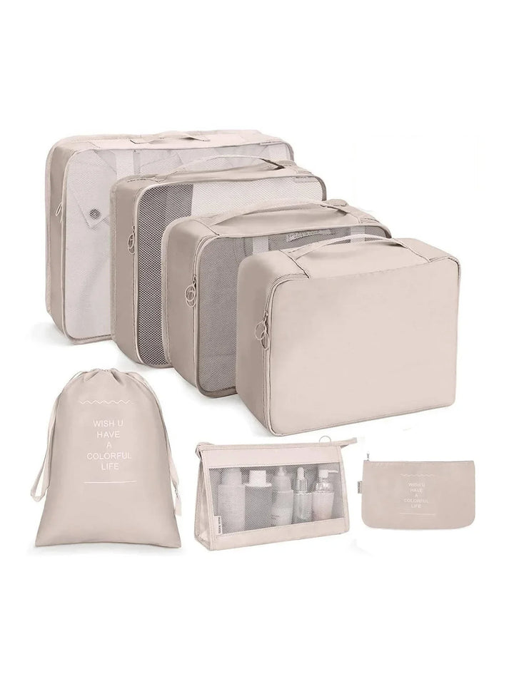 Robuster Reise-Set mit Packtaschen in verschiedenen Größen für jedes Gepäckstück.