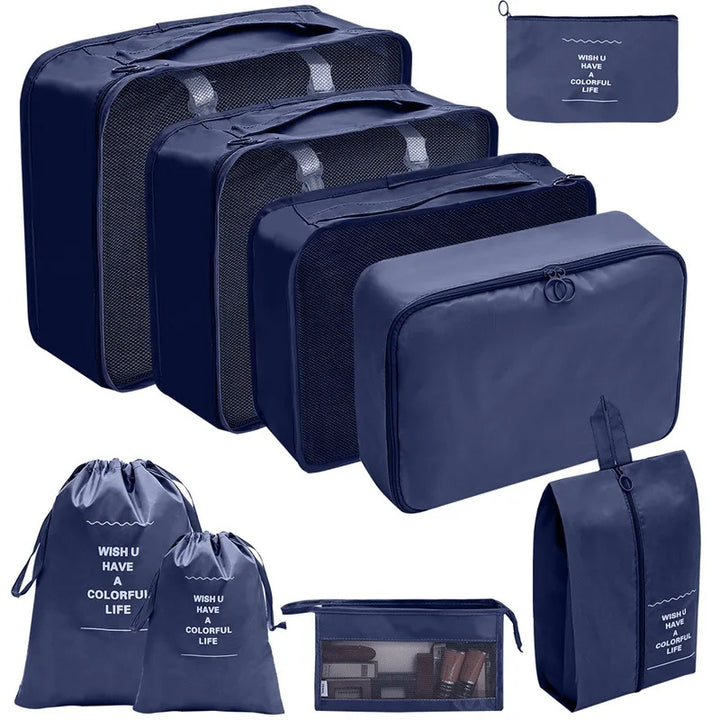 Effiziente Reiseutensilien: Koffer-Organizer Set für stressfreies Packen & Reisen.