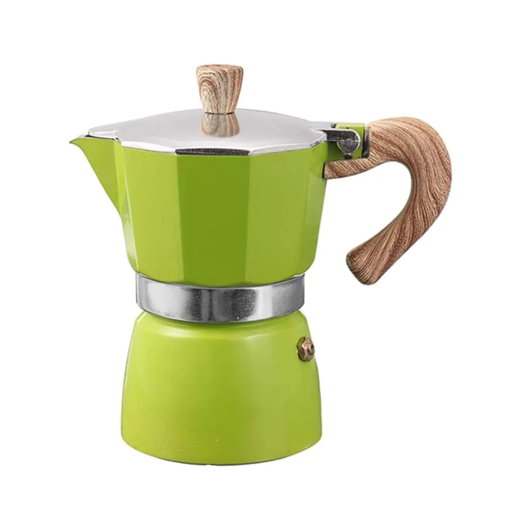 Hochwertige Aluminium Reisekanne: Perkolator für aromatischen Espresso, ideal für Outdoor-Abenteuer.