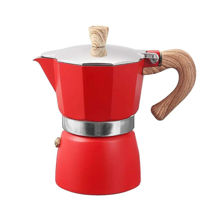 Stylische Reise Perkolator Kanne für intensiven Espresso-Genuss; robustes Kaffeezubehör für Outdoor.