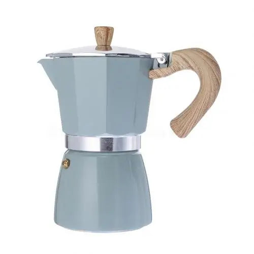 Leichte & kompakte Perkolator Kanne aus Aluminium für schnellen, frischen Espresso überall.