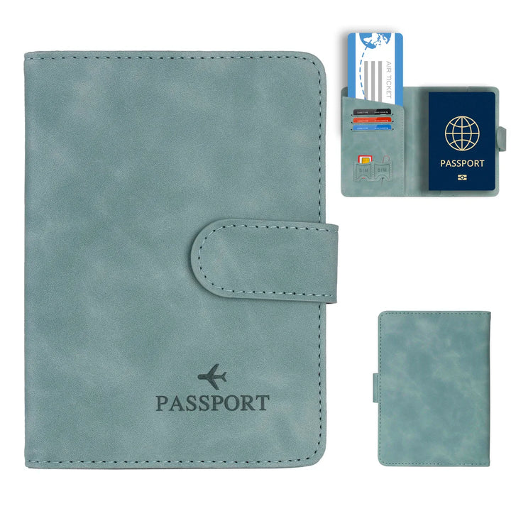 Reisepasshülle mit RFID-Schutz: Stilvolle PU-Leder Dokumentenmappe für Damen & Herren, sicher & elegant.