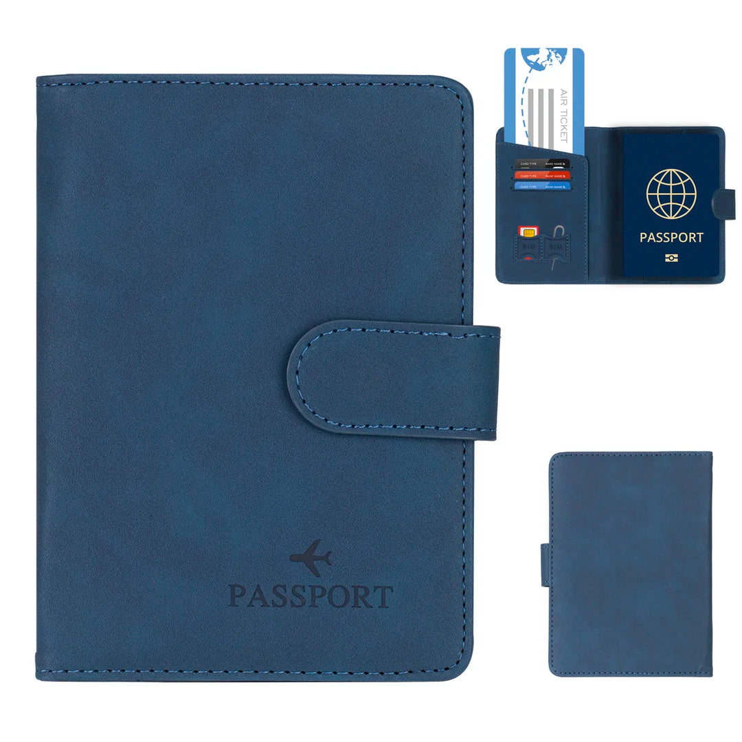 Damen & Herren Reisepasshülle: Robust und stilvoll mit integriertem RFID-Schutz, ideal für Vielreisende.