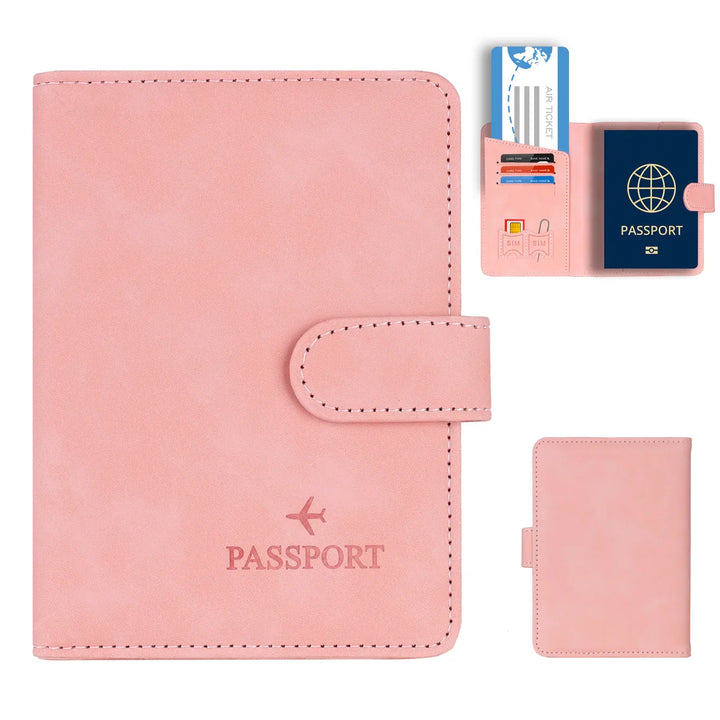 RFID-geschützte Reisepasshülle: Als elegantes Kartenetui, perfekt für Ausweis und wichtige Dokumente.
