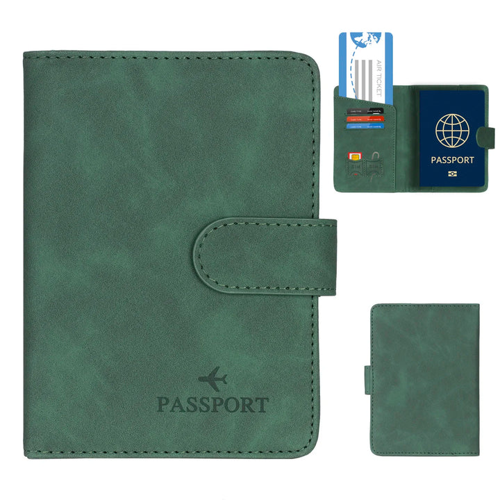 Unisex Reisepasshülle: Mit RFID-Sicherheit, eleganter PU-Leder Schutz für Reisedokumente & Karten.