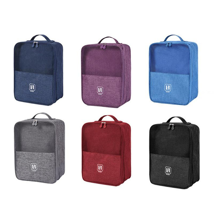 Praktische Schuhtasche für bis zu 3 Paar Schuhe, wasserabweisend & mit Staubschutz für Reise & Sport.