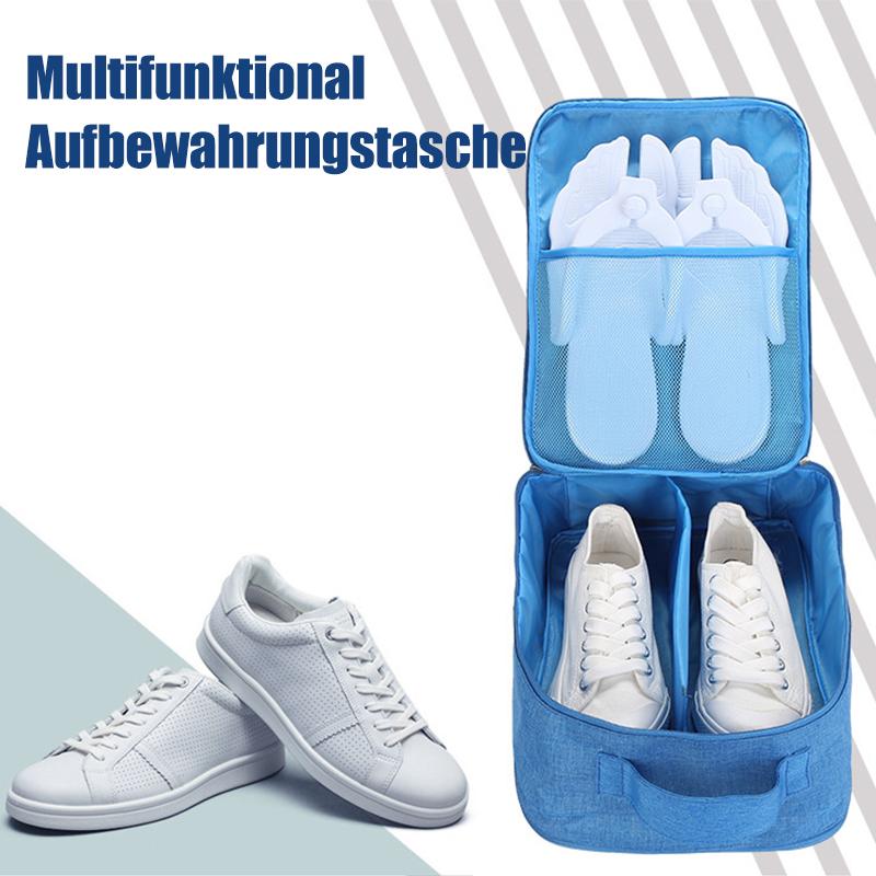 Robuster Schuhe-Organizer als Packwürfel, hält 3 Paar Schuhe sicher & sauber im Reisegepäck.