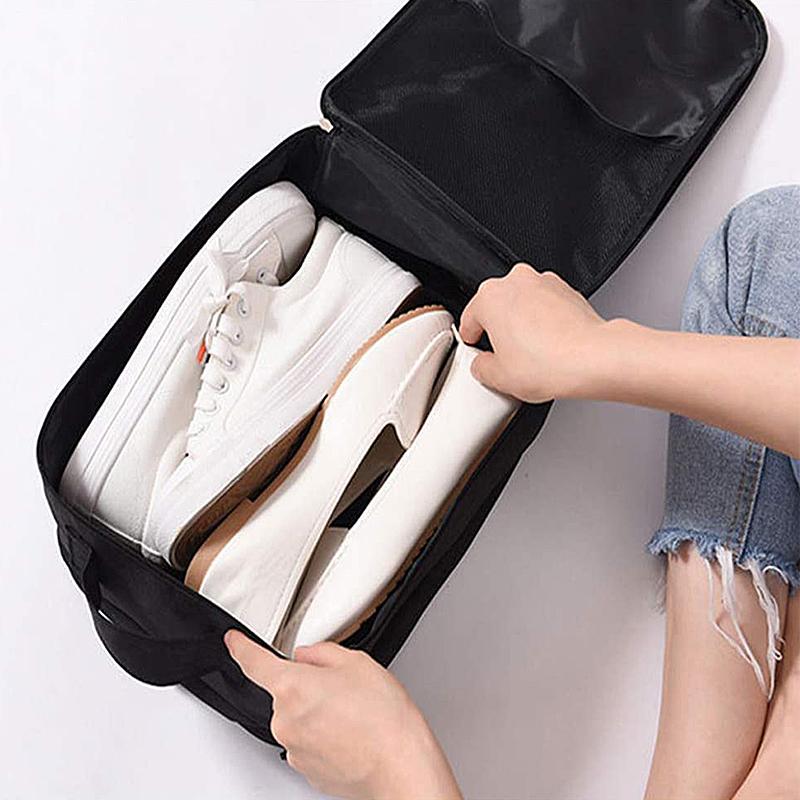 Reise-Organizer für Schuhe: Schützt 3 Paar Schuhe vor Staub & Nässe, essentielle Reiseutensilien.