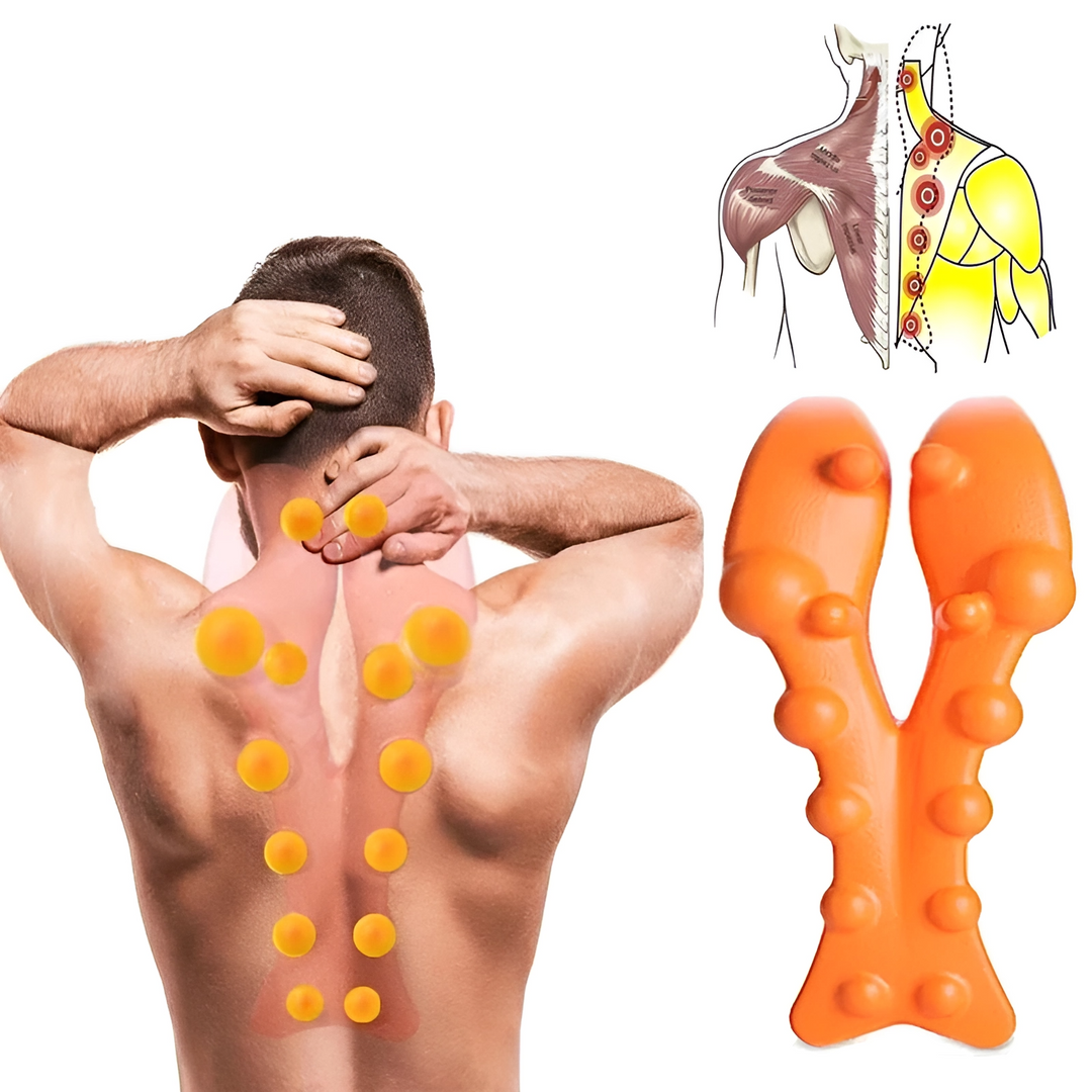 RelaxTherapy Nacken- & Schultermassagegerät für tiefe Entspannung & Schmerzlinderung bei Herren & Damen.