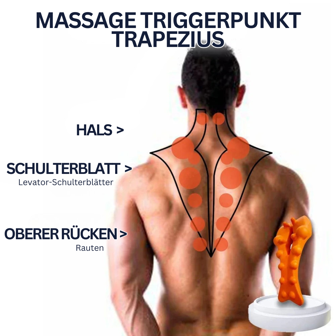 Tragbares Massagegerät für Nacken & Schultern mit Wärmefunktion, ideal für Selbstpflege, Entspannung & Gesundheit.