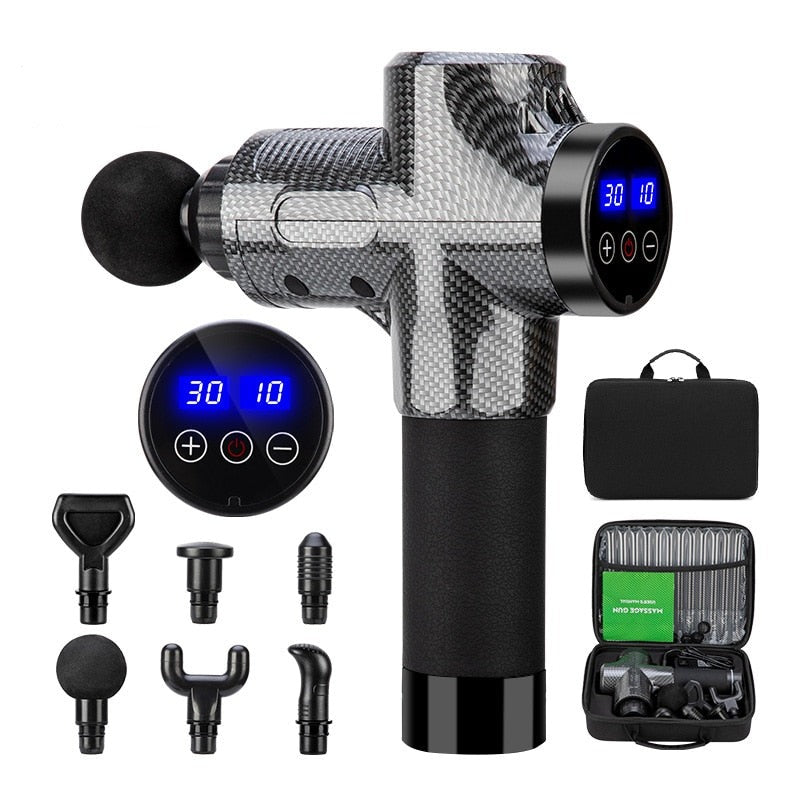 Kabellose Relaxx Massagepistole für schnelle Muskelentspannung und effektive Recovery nach dem Training.