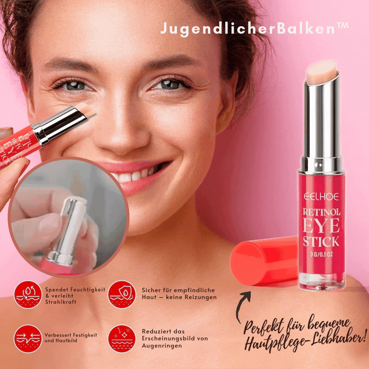 Retinol Augencreme Stick: Anti-Aging Pflege gegen Falten, Augenringe & Schwellungen.