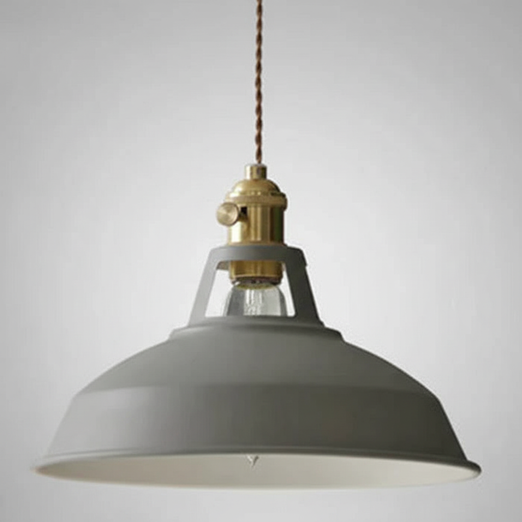 Industrielle Pendelleuchte im Retro-Stil für Esstisch. Metall-Hängelampe, vintage und dekorativ. Esszimmerlampe.
