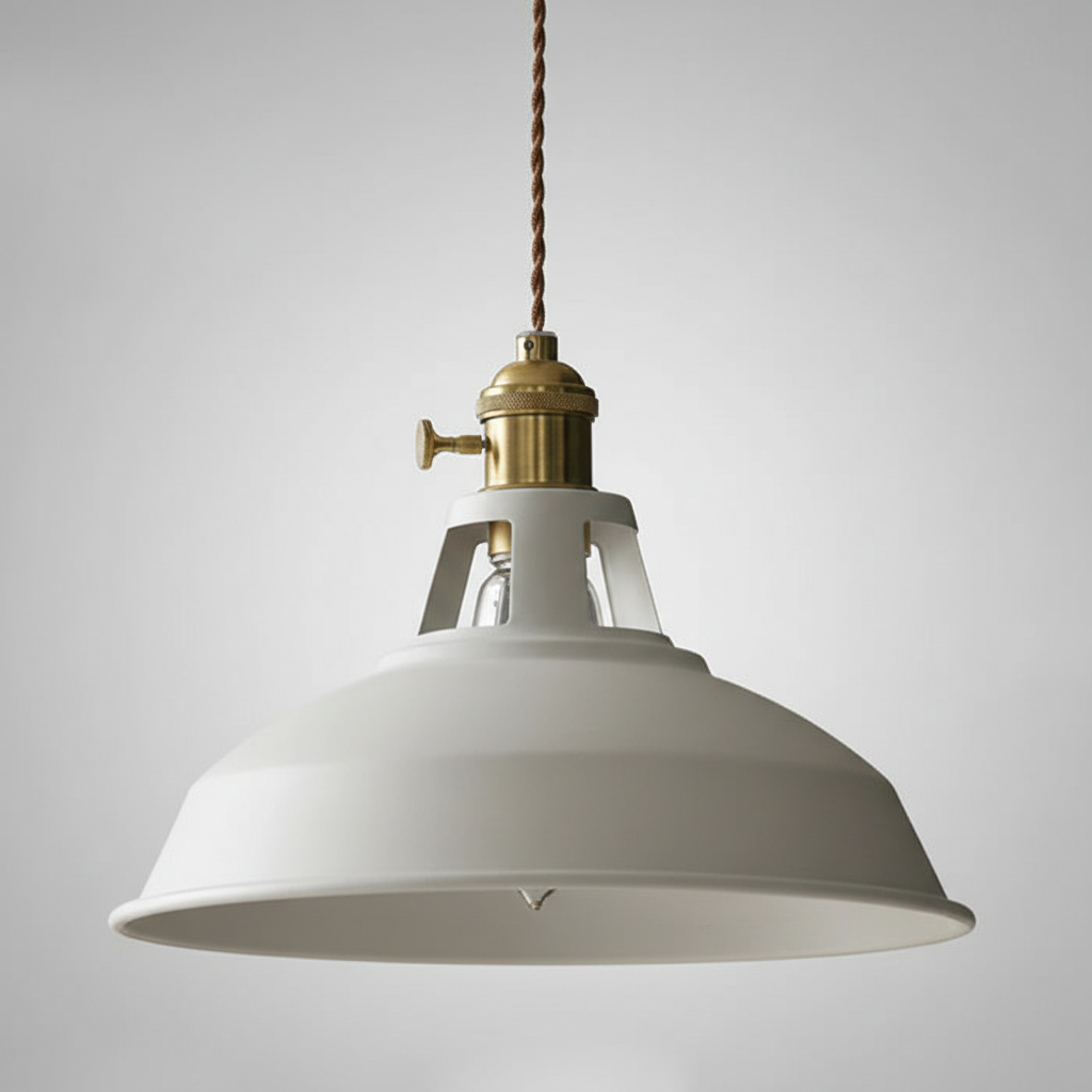 Retro Esszimmerlampe IronLume für den Esstisch. Vintage-Hängelampe im Industriedesign aus Metall. Dekorativ.