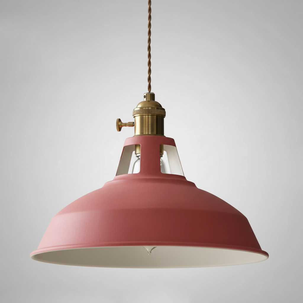 Vintage Esstischlampe IronLume. Retro-Hängelampe mit industriellem Charme aus Metall. Dekorative Beleuchtung.