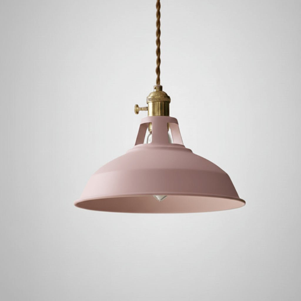 Vintage Loft Pendelleuchte, farbige Industrie Hängelampe, stilvolle Beleuchtung.