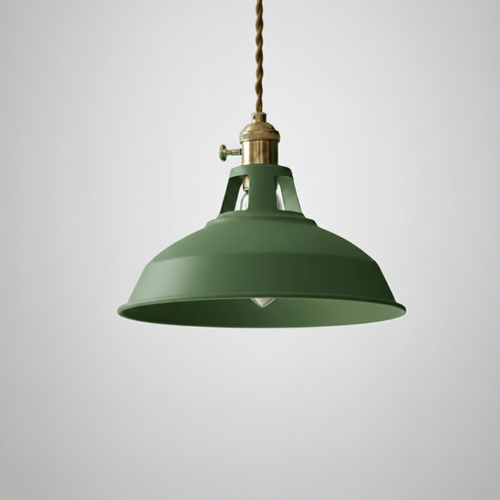 Design Pendelleuchte, Retro Vintage Stil, Industrie Hängelampe aus Stahl für Essbereich.