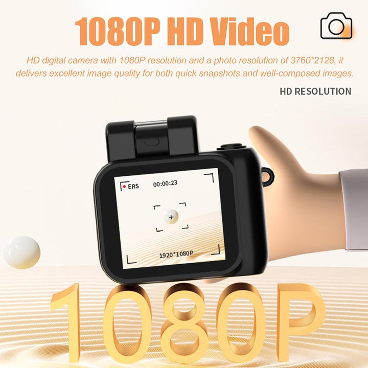Cooles Retro Gadget: Mini Digitalkamera Schlüsselanhänger 1080P, perfekte Geschenkidee für Technikfans.