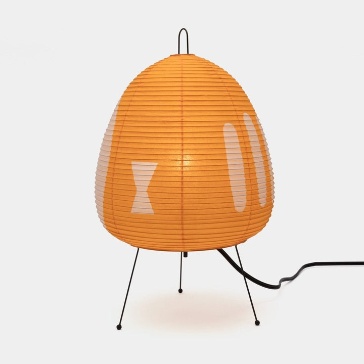 Vielseitige Papierlampe als Tischleuchte, Retro-Design für gemütliches Wohn- und Schlafzimmer.