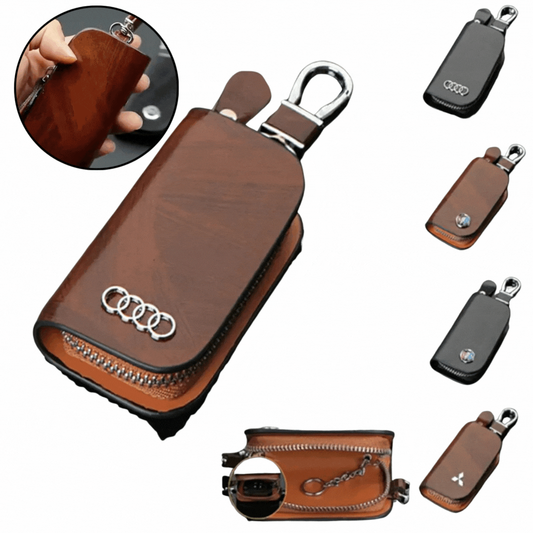 RFID Keyless-Go Autoschlüssel Etui aus PU-Leder, bietet Diebstahlschutz für Ihren Autoschlüssel.